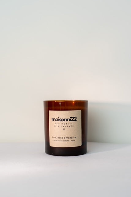 Luxury Candle Lime, Basil & Mandarin