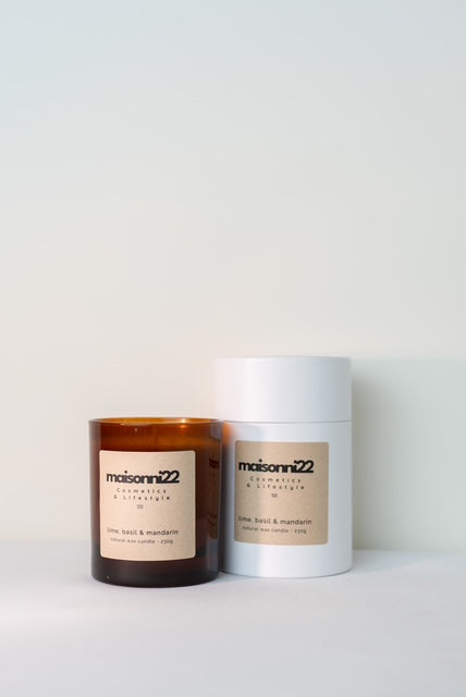 Luxury Candle Lime, Basil & Mandarin